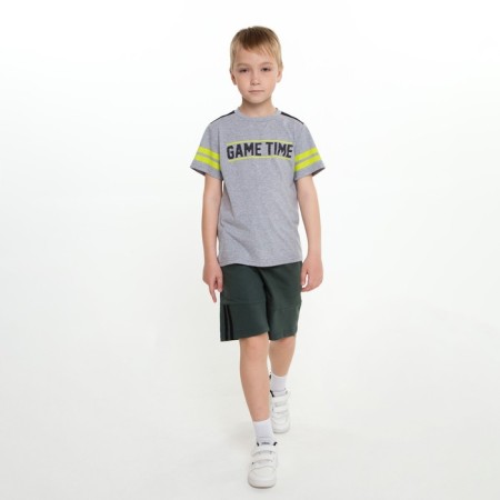 Shorts for a boy, khaki color, height 134 cm-1