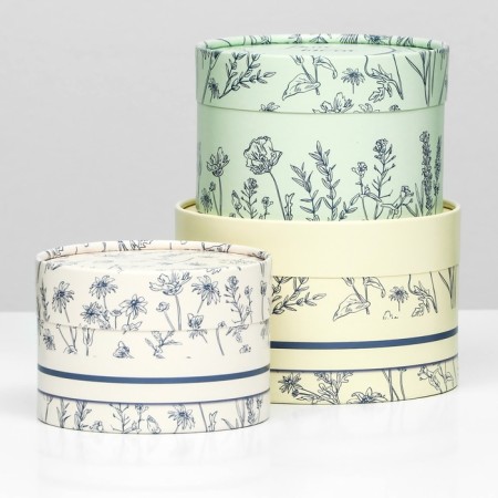 A set of hat boxes 3 in 1 "for you", hooked, 16 x 10, 14 x 9, 13 x 8.5 cm