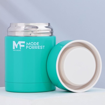 Термос для еды Mode Forrest, 450 мл, бирюзовый, сохраняет тепло 6 ч-1