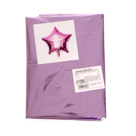 Foil ball 18 "Star", satin, lilac color-1