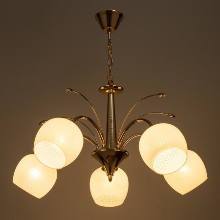 Sonata chandelier 5he27 40W gold 65x65x33-54 Bayerlux-2