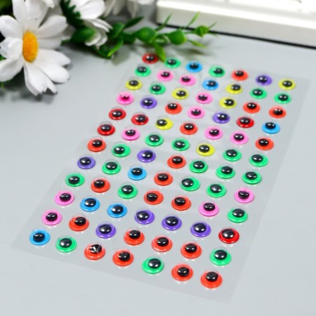 Plastic sticker "Color eyes" 24x10 cm-1