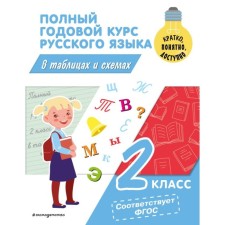 The full annual course of the Russian language in tables and schemes. Grade 2. Prokofiev V.N.