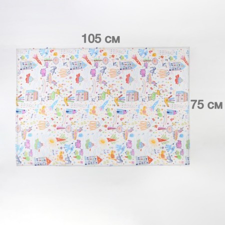 Chipling diaper, flannel 75x105 cm, cotton 100%, with a pattern-1