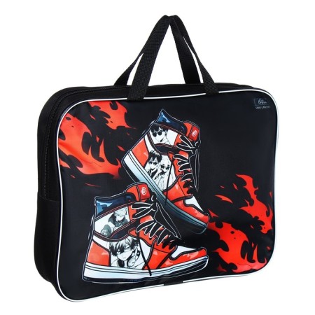 Folder with handles Textile A4, 350 x 270 x 70 mm, calligrata "Anime sneakers"-2