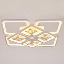 Causteen with PDU 671142/8 LED 240W Dimmer RGB 3 modes 3000-6000k white 56.5x56.5x14 cm Bayerlux 462219