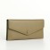 Women's wallet on the button, green color