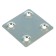 The plate is mounted, galvanized, 48 x 48 x 1.2 mm