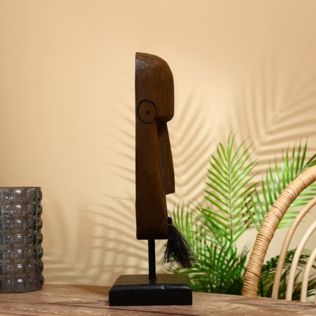 Mask "Loni" on the stand, Albezia 45 cm-4