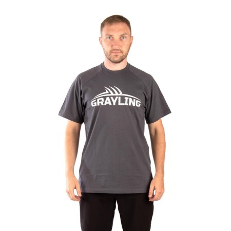 Grayling Logo T-shirt, cotton, graphite, XXL-1