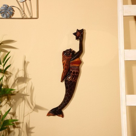 Panel wall "Mermaid" Albezia 12x3x60 cm