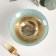 Glass Salad "Morion", 450 ml, d = 16 cm, blue color with gold