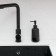 Magma liquid soap dispenser. Moroshka, 7x7x17.8 cm, black color