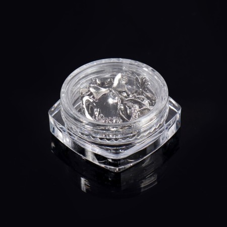 Figures for the design of the nails "Gothic", voluminous, metal, silver color-3