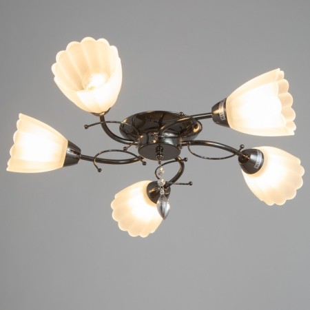 Helia chandelier 5x40W E27 black chrome 54x52x17cm.-1