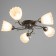 Helia chandelier 5x40W E27 black chrome 54x52x17cm.