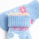 Mittens for children, blue color, size 14 (4-6 years)
