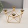 Summary Metal for 4 candles "Geometry" D-2 cm 21x21.5x14 cm