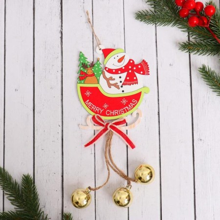 Christmas tree decoration "Sani with balls" Snowman 10x23 cm