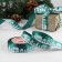 Satin tape "houses", 25 mm, 23 ± 1 m, green color No. 56
