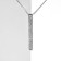 Piece "Date" Plave, white color in silver, l = 70 cm