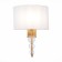 Wall lamp EVOLUCE. Sle105711-01. Ramer. 1x40 W, E14, 28x39 cm, brass color, transparent