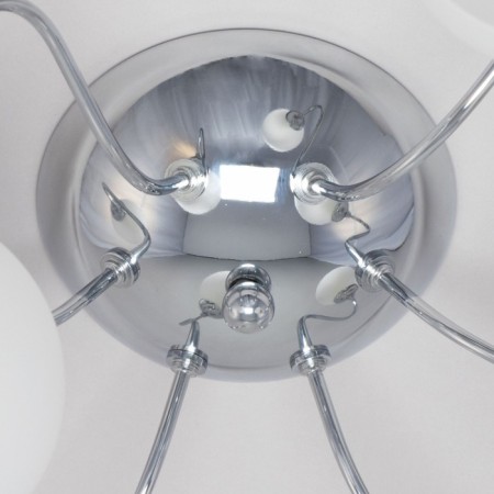 Ceiling chandelier Citilux "Luciana" CL147161, 62x62x29 cm, 6x60W, E14, color gray-8