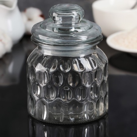 Glass Bank for bulk products "Tundas", 550 ml, 10.5 × 14 cm