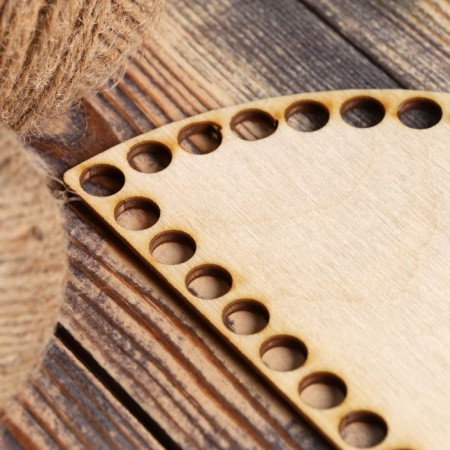 Holler blank "Half a circle", bottom plywood 3 mm, 20 × 10 cm, d = 9mm-1