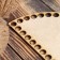 Holler blank "Half a circle", bottom plywood 3 mm, 20 × 10 cm, d = 9mm