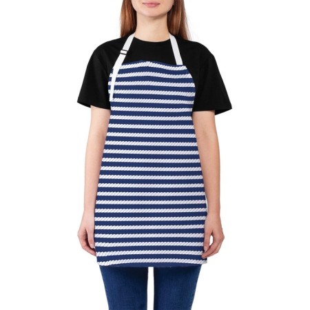 Apron kitchen with a photo print "Sailor style", adjustable, size OS