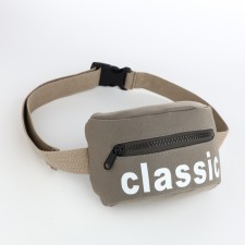 Сумка дет на пояс Classik, 17*6*10, отд на молнии, регул стропа 110см, серый