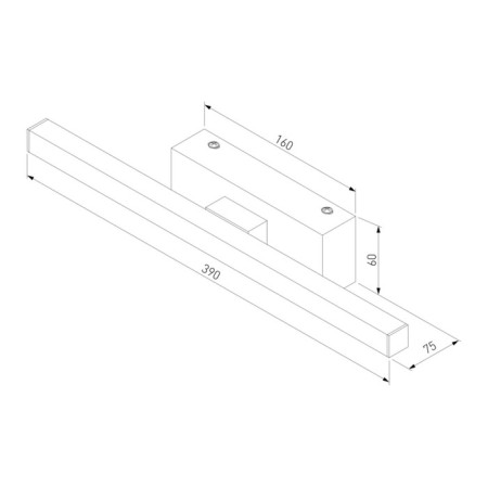 Interior backlight Elektrostandard, Rino Led 10 W, 395x75x60 mm, IP20, black color-3