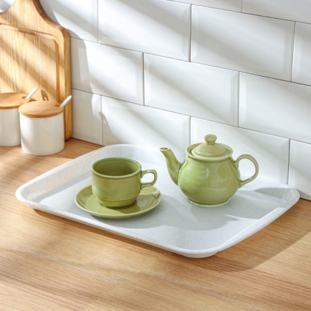 Tray, 43 × 31.2 × 2.3 cm, rectangular, marble color-1