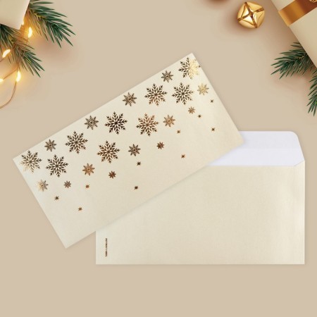A set of gift envelopes "Happy New Year", 10 pieces, embossing, 22 x 11 cm, New Year-18
