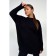 Female jumper, size 56, black color