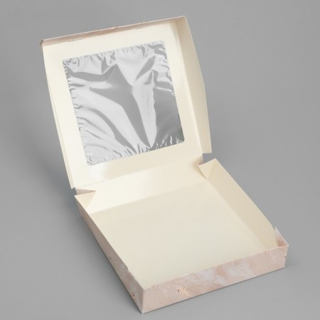 Confectionery packaging, boxing box "Present", 20 x 20 x 4 cm-1