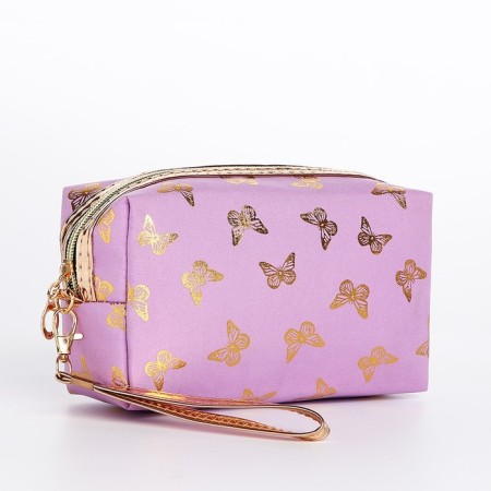 Lightning cosmetic bag, lilac color
