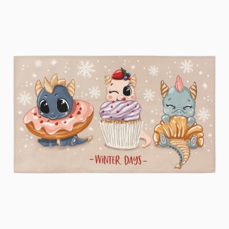 Set gift Ethel "Winter Day": Kit. towel, stand under hot, mold-1