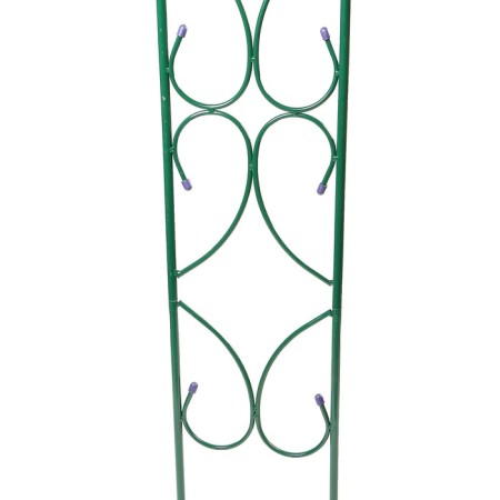 Sadovaya arch, collapsible, 250 × 120 × 30 cm, metal, green, "pattern-2"-7
