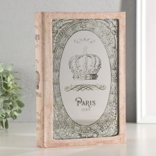 Safe-book wood, leatherette, mirror 