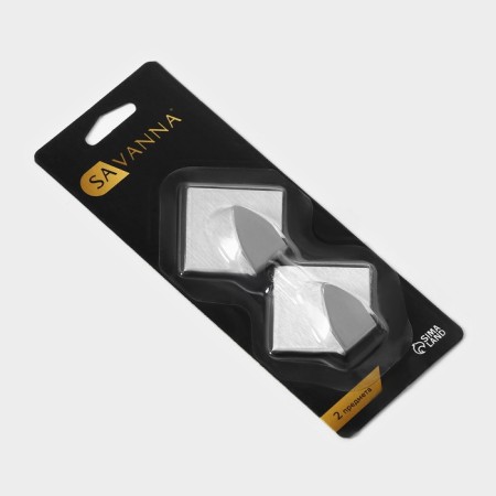 Metal hooks self -adhesive savanna "rhombus", 2 pcs-7
