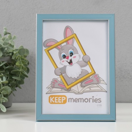 Photo frame Plastic "Watercolor" 15x21 cm, blue-5