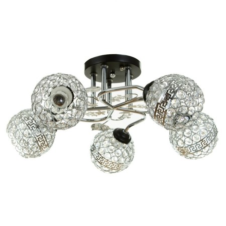 Roxanne chandelier 5he27 40w Black-chromium 60x60x27 cm Bayerlux