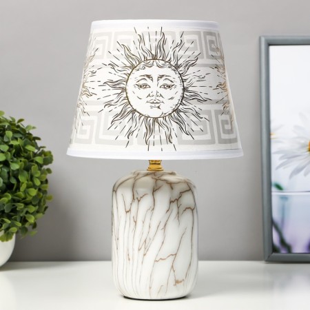 The table lamp "Sun" E14 15W Beige 31x20x20cm Risalux