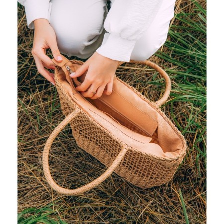 Women's bag SL Home, manual weaving, cotton, pens length 18.5 cm, 40 × 27 cm-9