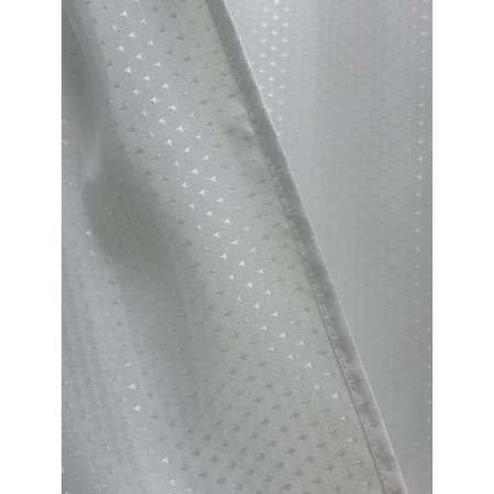 Bath curtains with Joy Home rings "Jacquard Stars", 180x200 cm, white-2