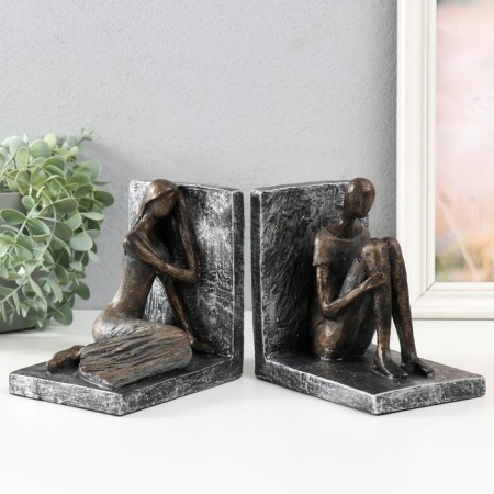 Holders for the books "Lines between us" set 2 pcs, for metal 14x10.3x14.3 cm-2