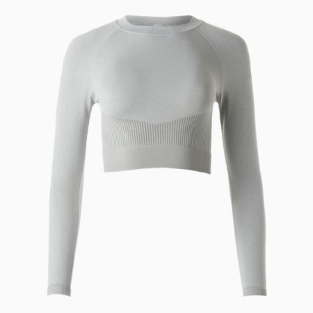 TOP with a long sleeve Minaku: Sportly; Color gray rr r l-5