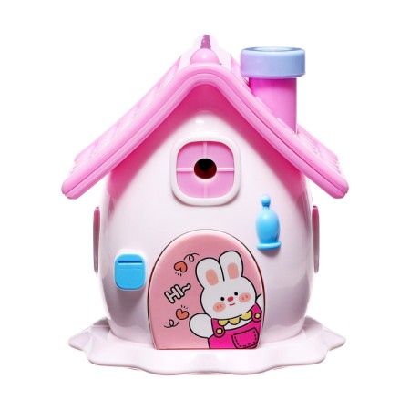 Mechanical sharpener with container, 5 types of sharpening, pink house-2